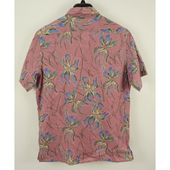 New Paul Smith Men's Small Short Sleeve Floral Lyocell Jersey Camp Collar Shirt - Picture 5 of 9